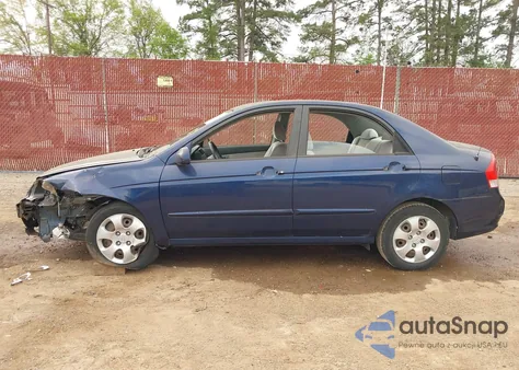 2007 Kia Spectra Ex from USA, damaged, VIN KNAFE122875401533